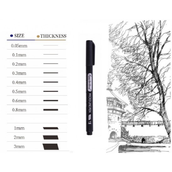 Pigment Micro Pens 11 Degree